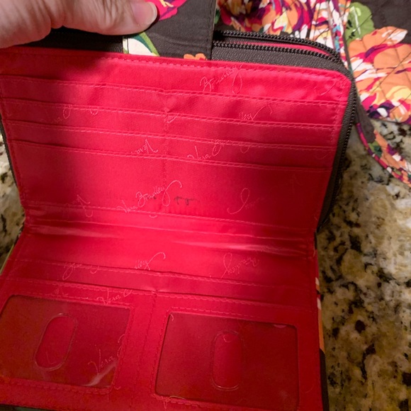 Vera Bradley Handbags - Vera Bradley English Rose Turnlock Wallet